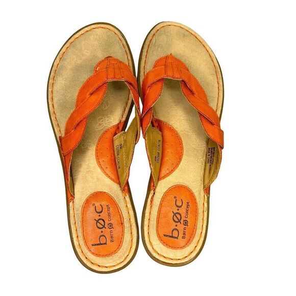 Boc Born Concepts Women's Braided Strap Orange Sandal Size 9M - Picture 6 of 12